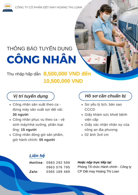 Công Ty Cổ Phần Dệt May Hoàng Thị Loan